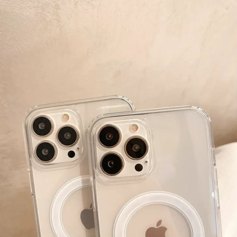 Wireless Charging Clear Megsafe Case For Iphone 7 to 16 Pro Max