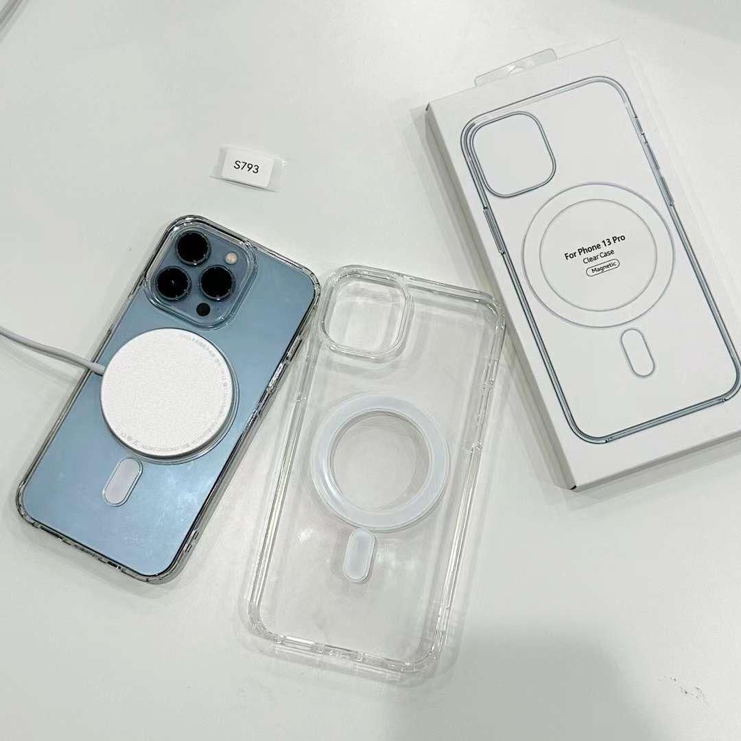 Wireless Charging Clear Megsafe Case For Iphone 7 to 16 Pro Max