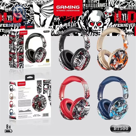 High Quality Latest Design BT 500 Wireless Gaming Headphones