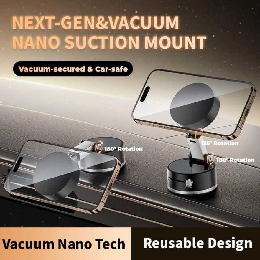 A2 Vacuum Magnetic Phone Stand Foldable 360° Rotation
