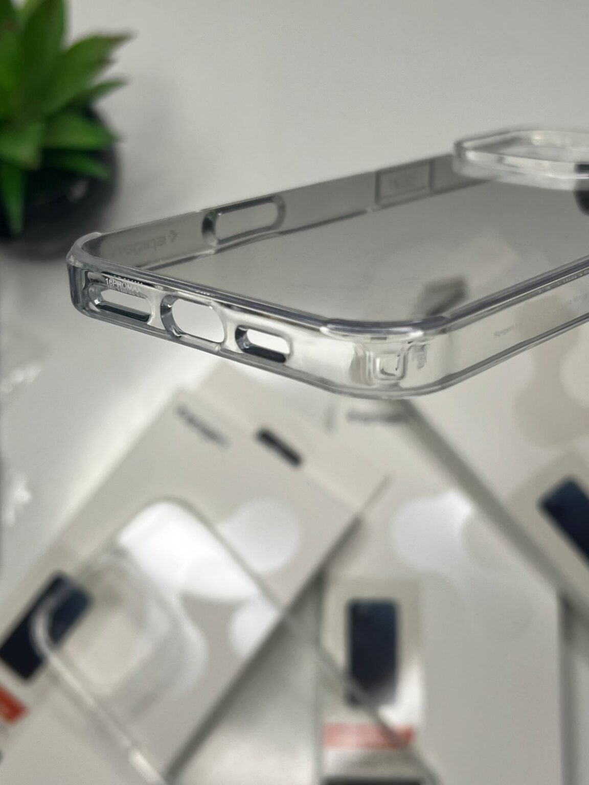 High Quality Spigen Hybrid Crystal Clear Phone Case For Iphone 7 Plus to 16 Pro Max Complete